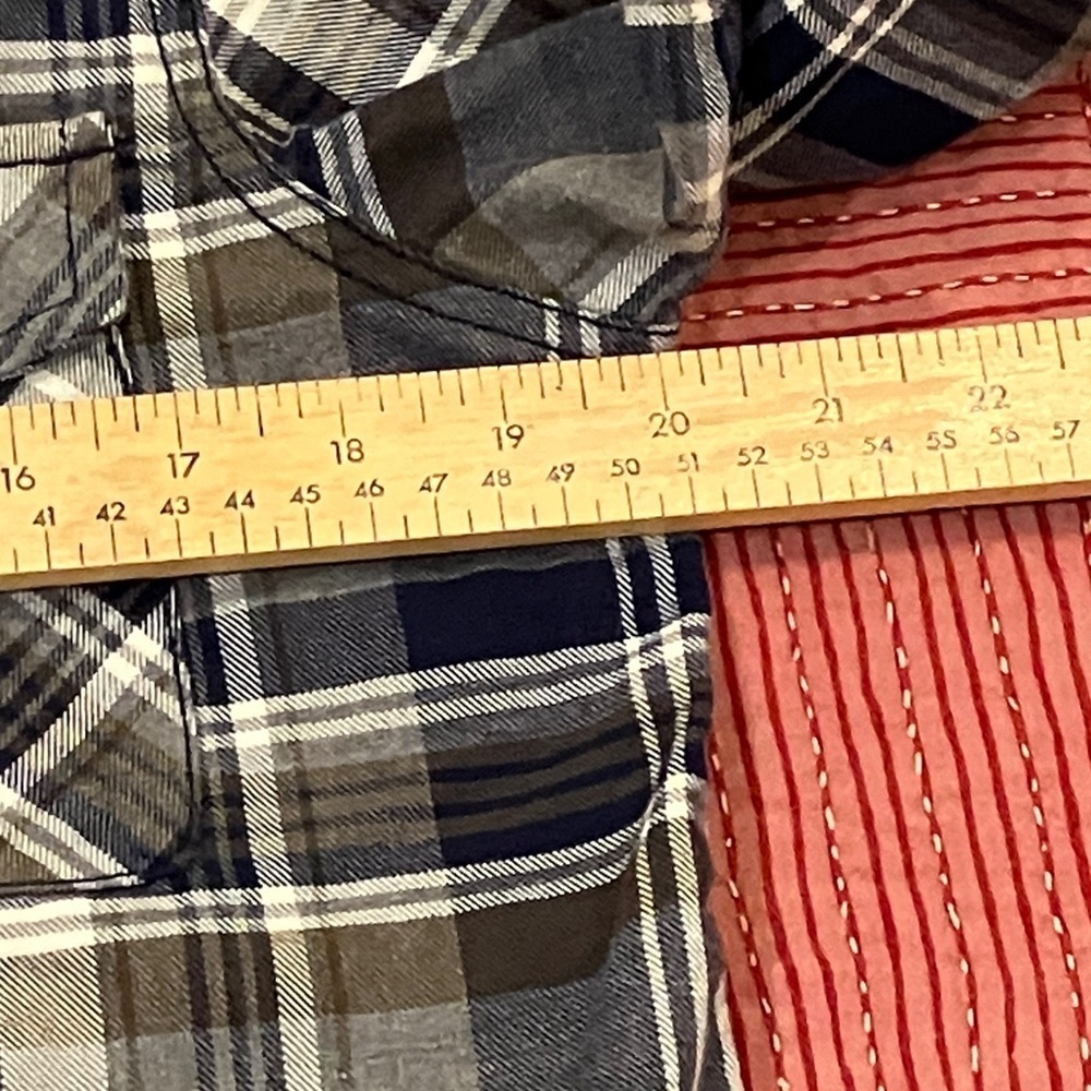 The North Face small women’s Blue / Gray / brown Plaid Button Down Shirt - Picture 6 of 12